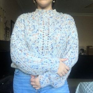 multicolored turtleneck